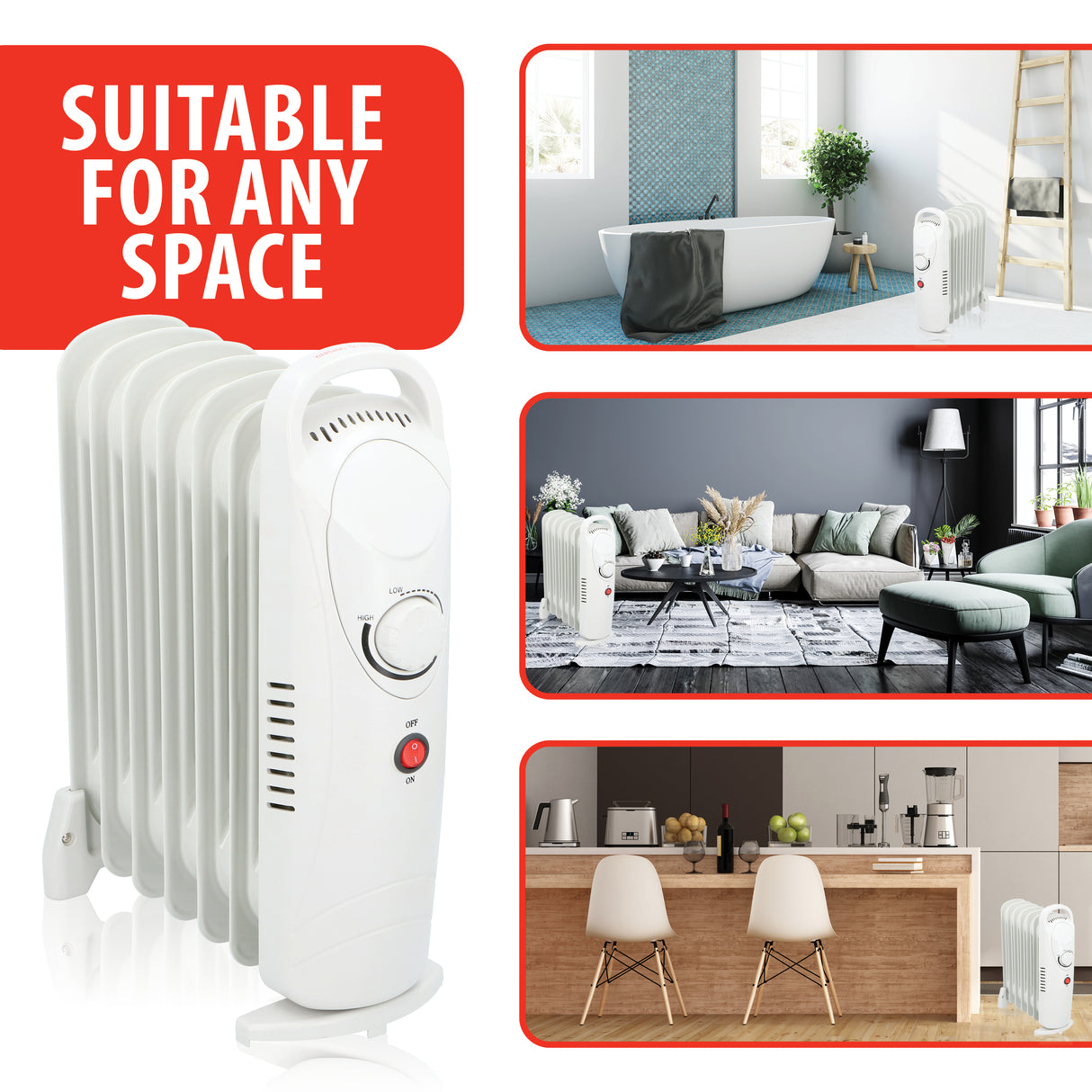 alpina Olieradiator Elektrisch 7 Lamellen