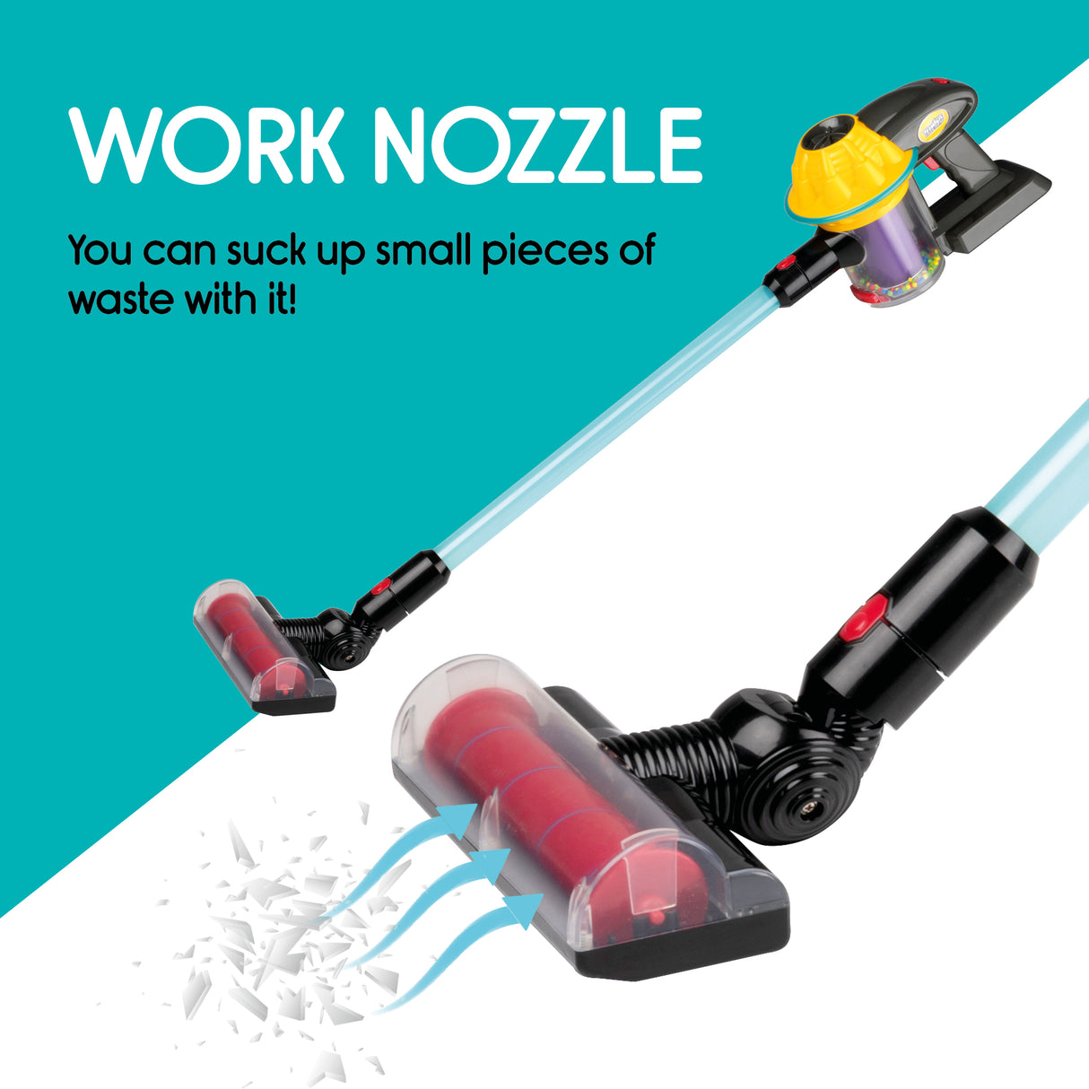 Eddy Toys Speelgoed Stofzuiger – Kinder Stofzuiger - maximondo