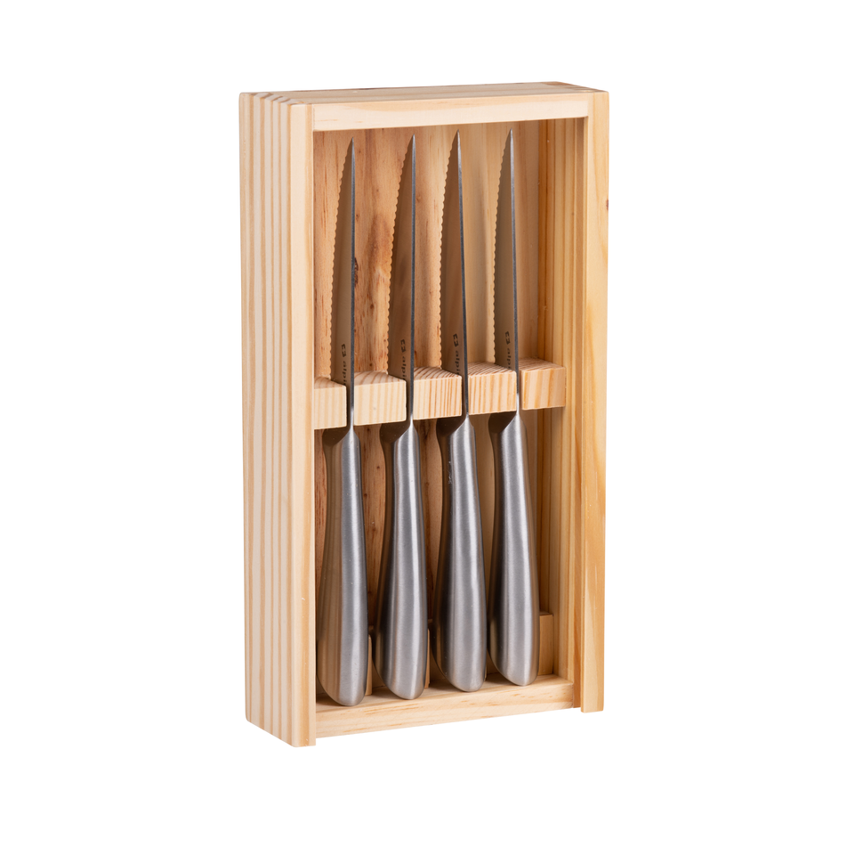 alpina Steakmes in Houten Kist - maximondo