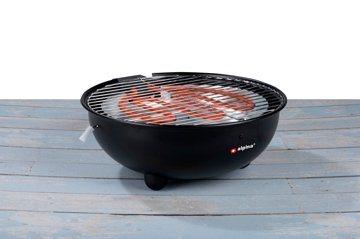 alpina Elektrische BBQ 1250W - Tafel Barbecue zonder Rook - maximondo
