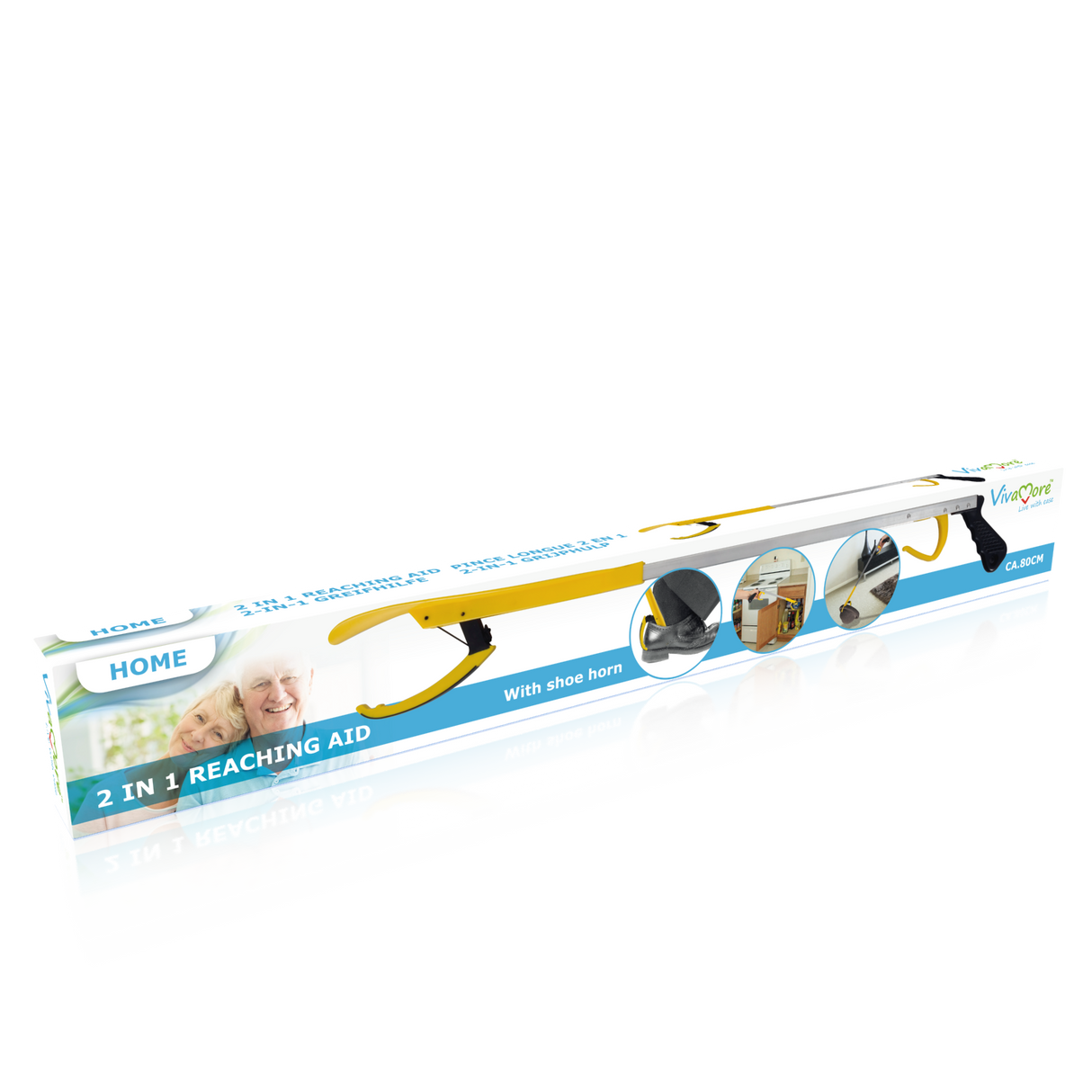 Vivamore Grijper - 2-in-1 - Met Schoenlepel - 80 Cm - maximondo