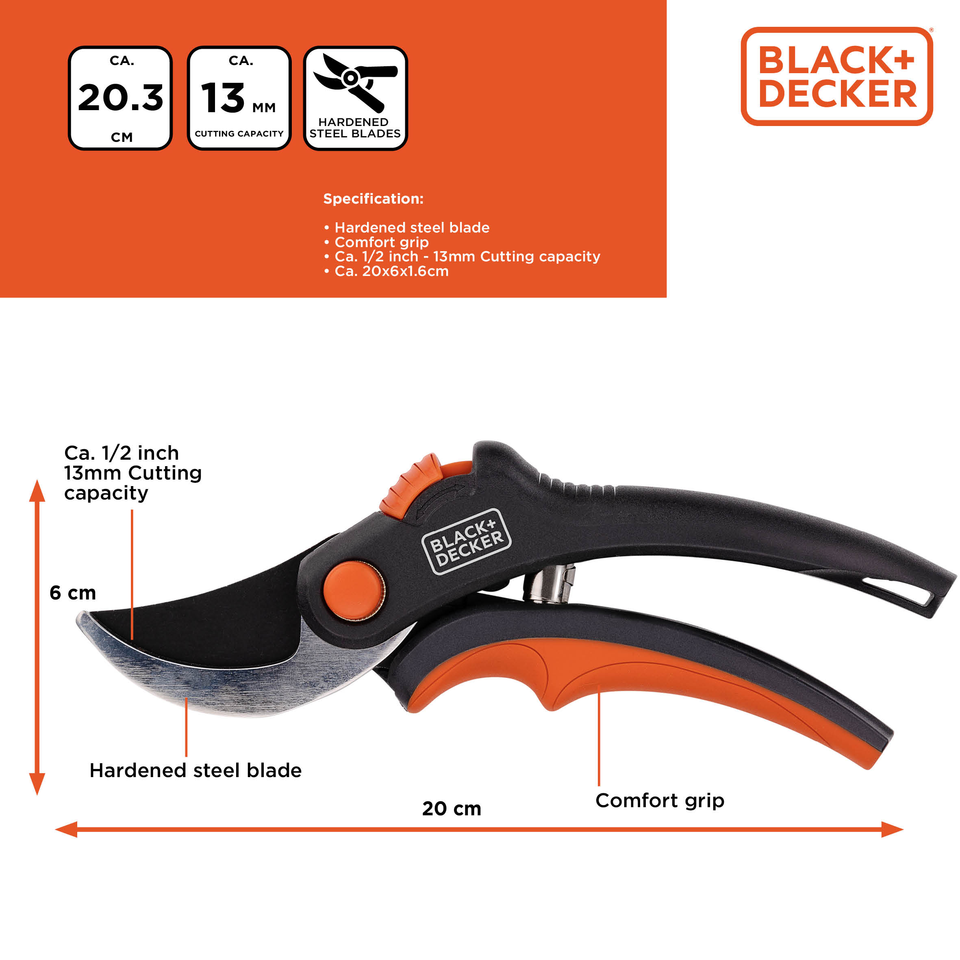 BLACK+DECKER Snoeischaar - maximondo