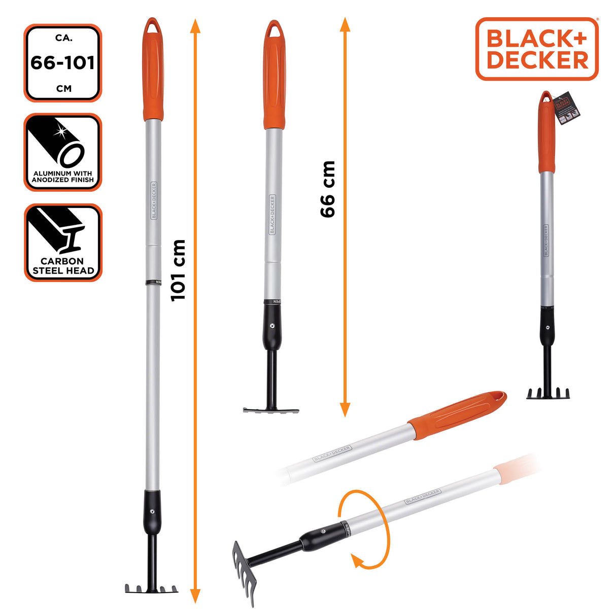 BLACK+DECKER Tuinhark 5Tands - maximondo