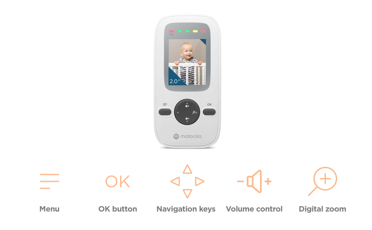 Baby monitor VM481 2" WHT - maximondo
