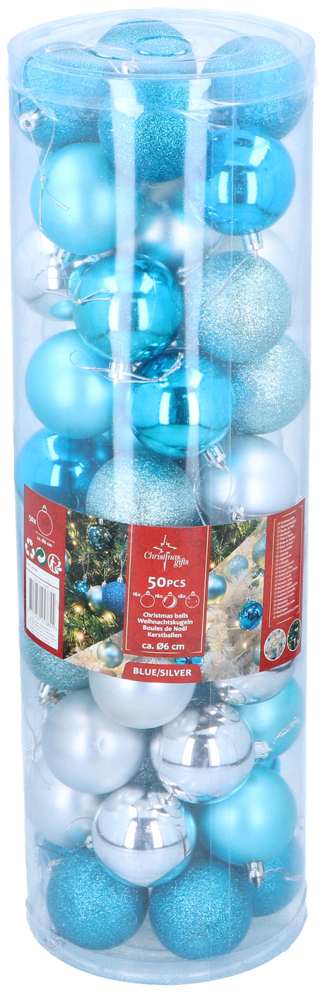 Xmas bauble 50pc D6cm - maximondo