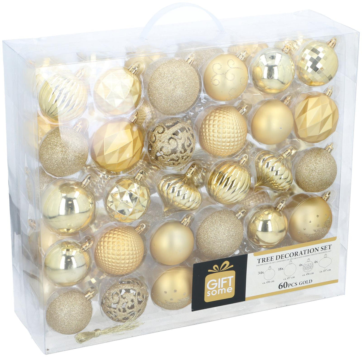 Giftsome Gouden Kersballen Set - maximondo