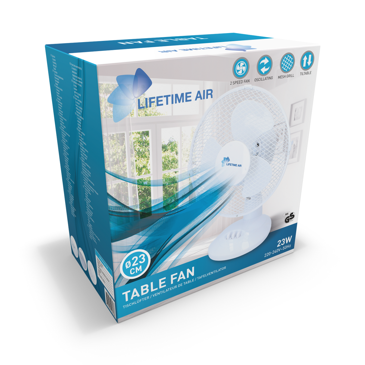Lifetime Air Tafelventilator Ø23cm - maximondo
