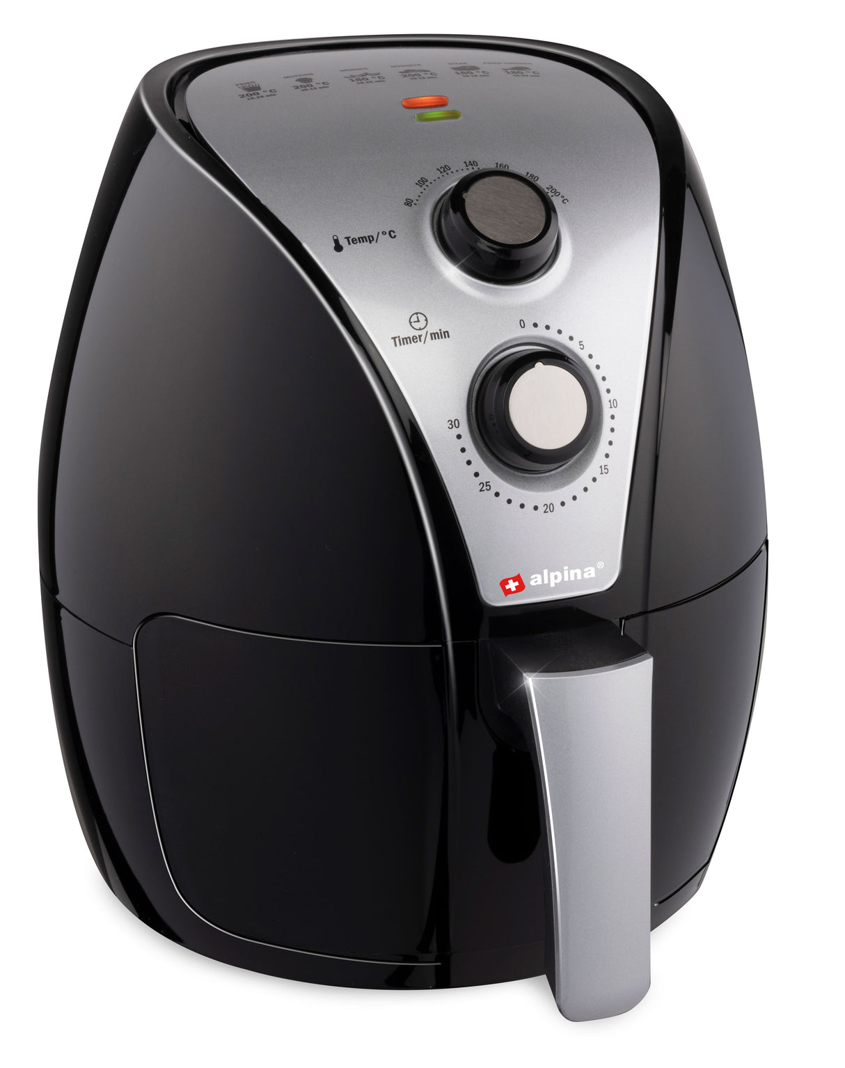 alpina Airfryer XL, 3,2L Zwart - maximondo