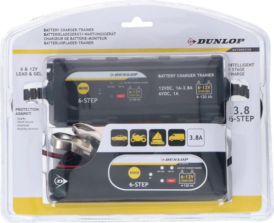 Dunlop Acculader 6/12 V - maximondo