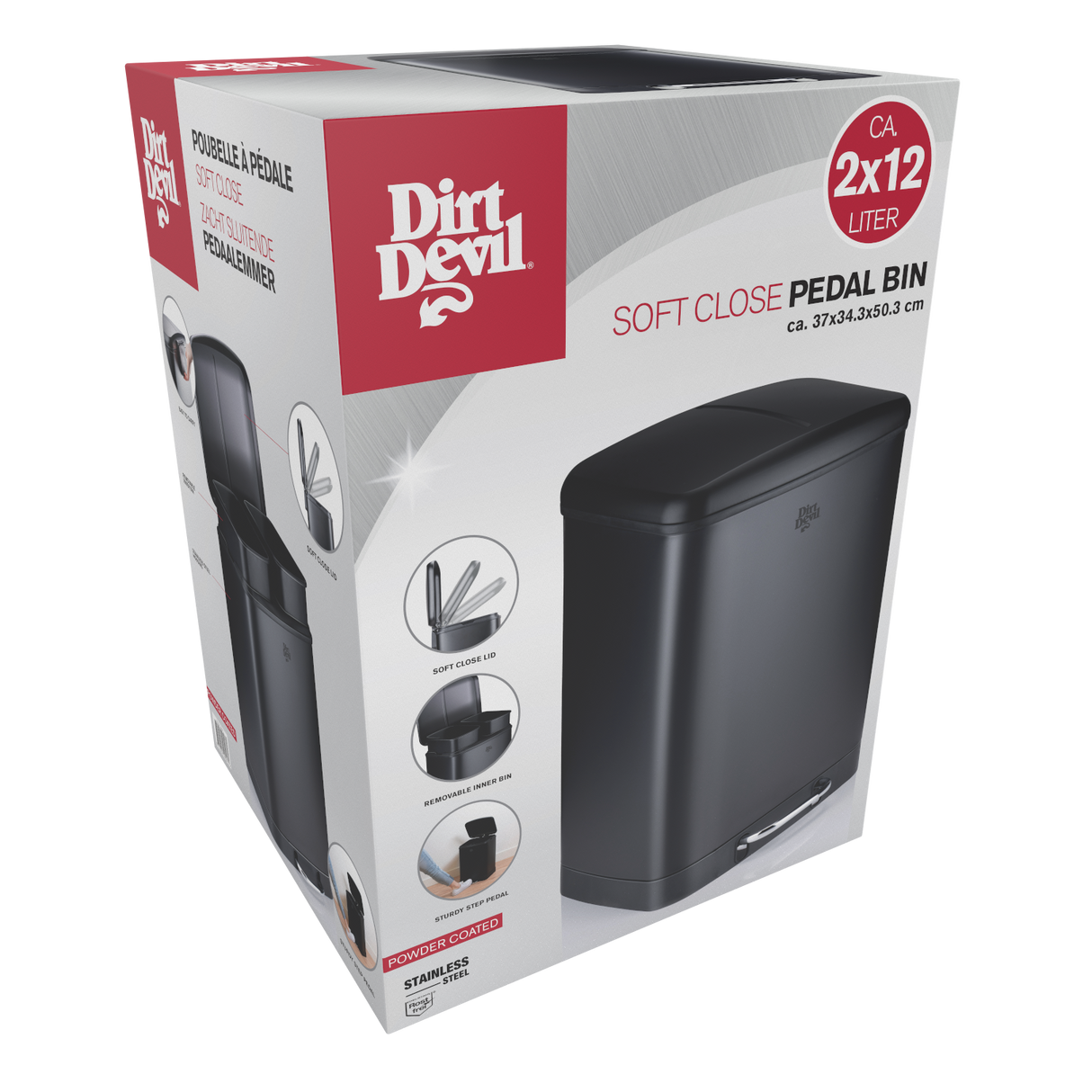 Dirt Devil Pedaalemmer 2x12L - maximondo