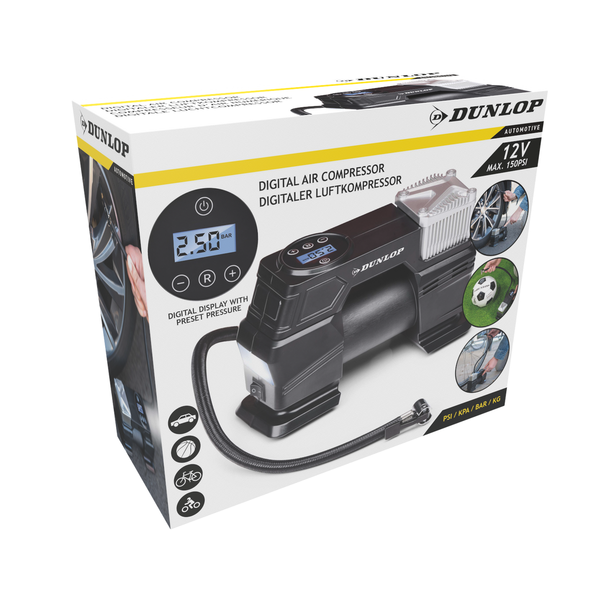 Dunlop Luchtcompressor 150PSI - maximondo