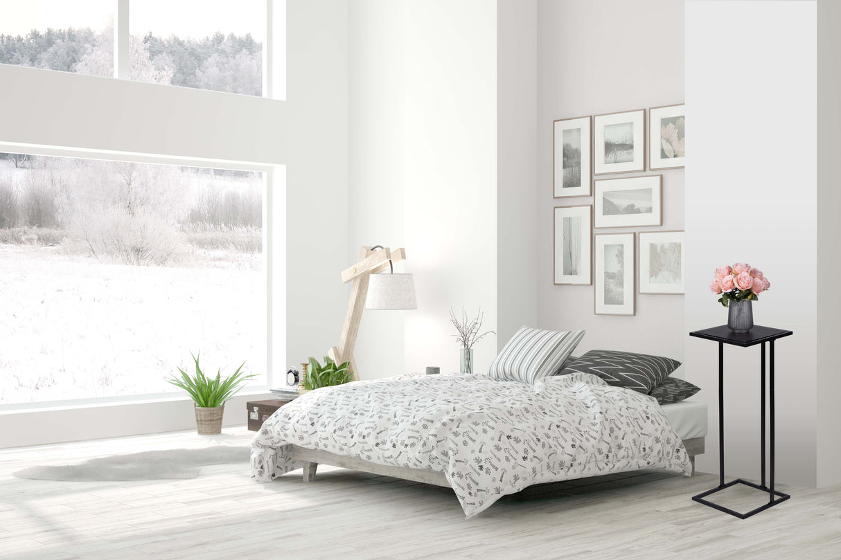 Arti Casa Bijzettafel Metaal en MDF 58x33 CM - maximondo