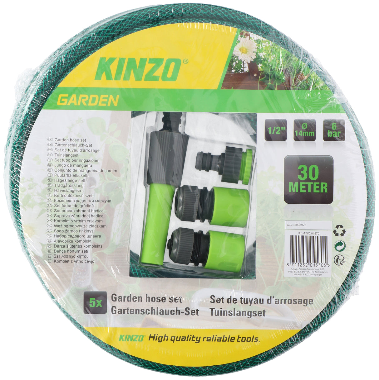 Kinzo Tuinslangset 30m - maximondo