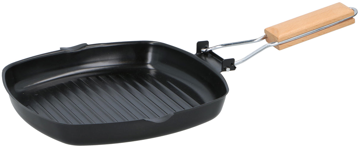 alpina grillpan - Inklapbaar - Anti-aanbaklaag -24x24cm - maximondo