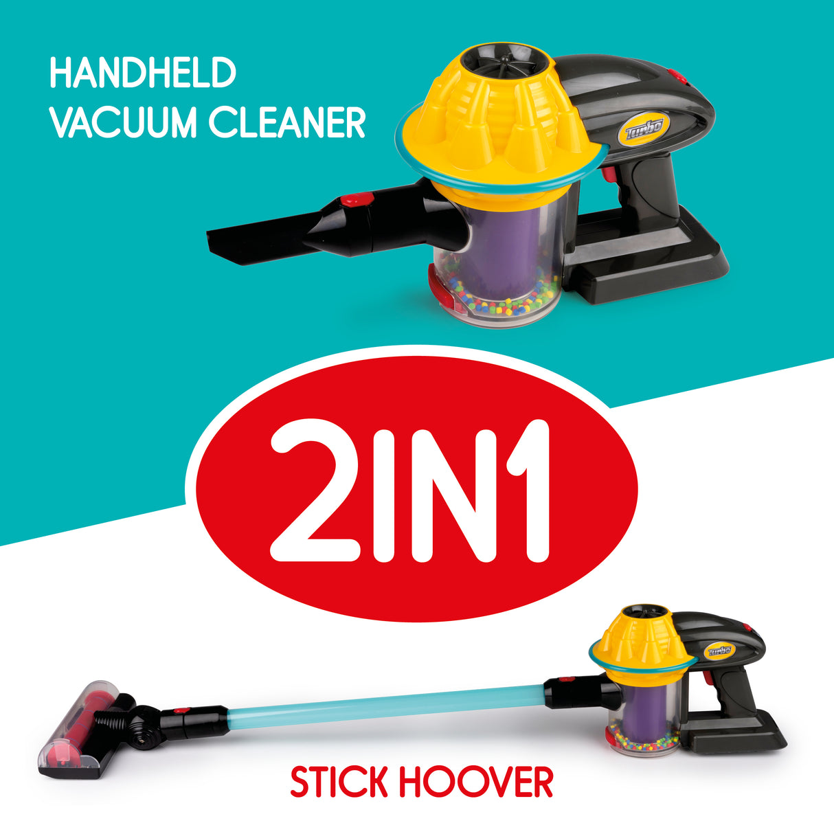 Eddy Toys Speelgoed Stofzuiger – Kinder Stofzuiger - maximondo