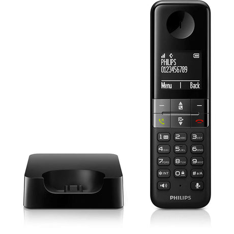 Philips DECT D4701B, Zwart - maximondo