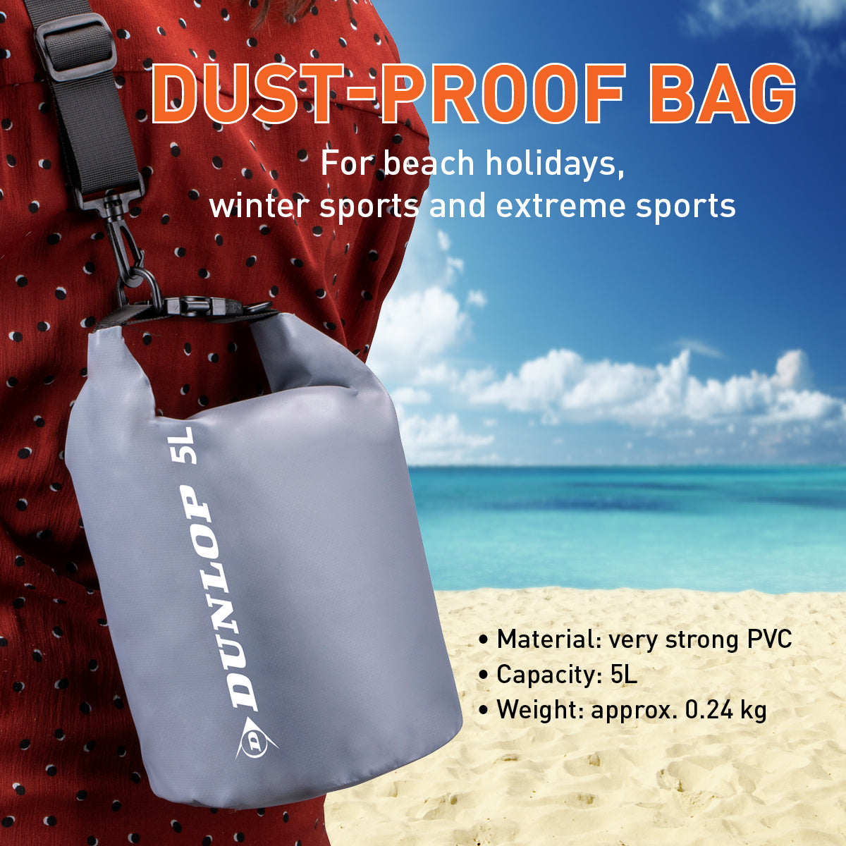 Dunlop Drybag 5L Waterdicht - maximondo