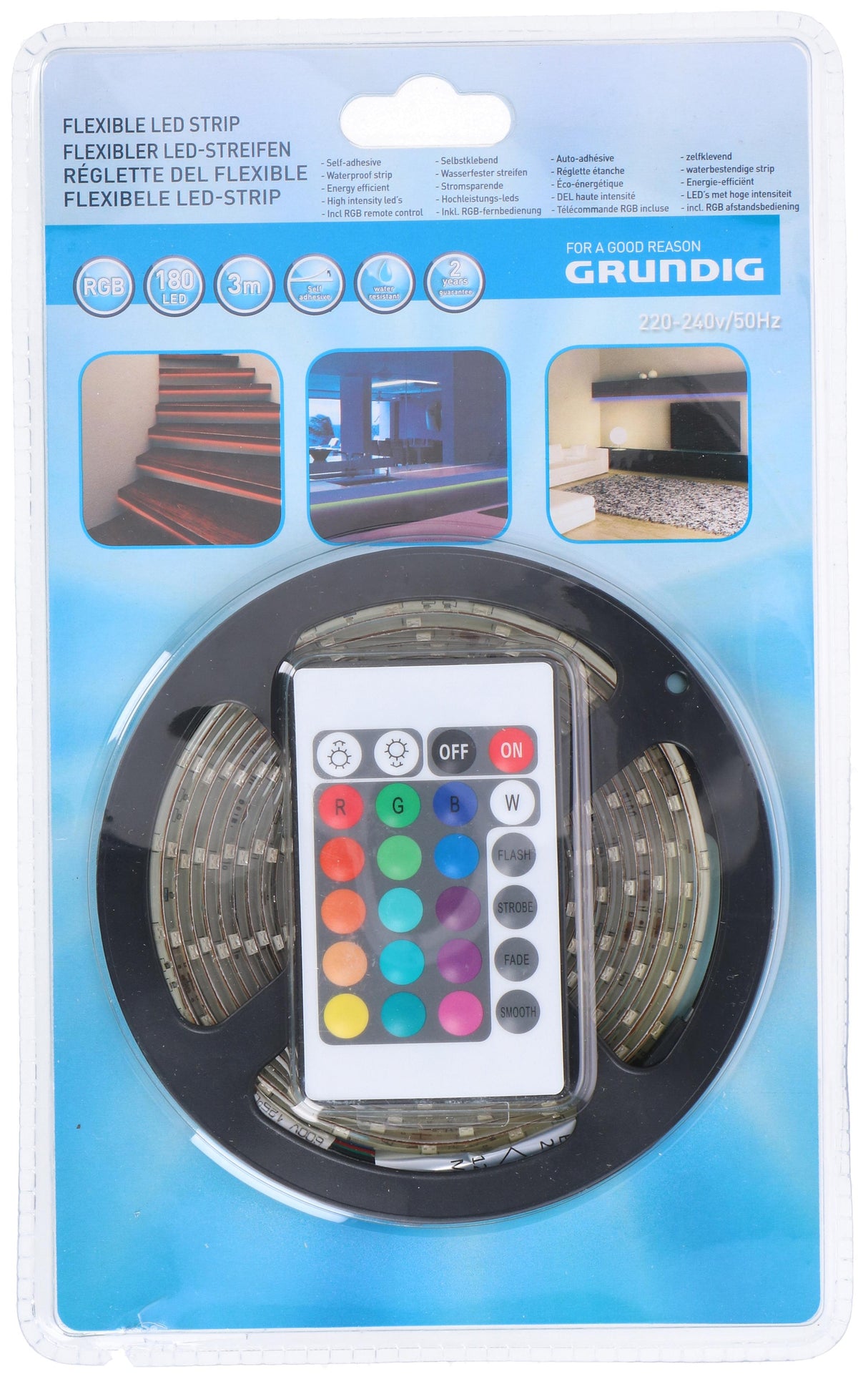 Grundig LED Licht strip 3 m - maximondo