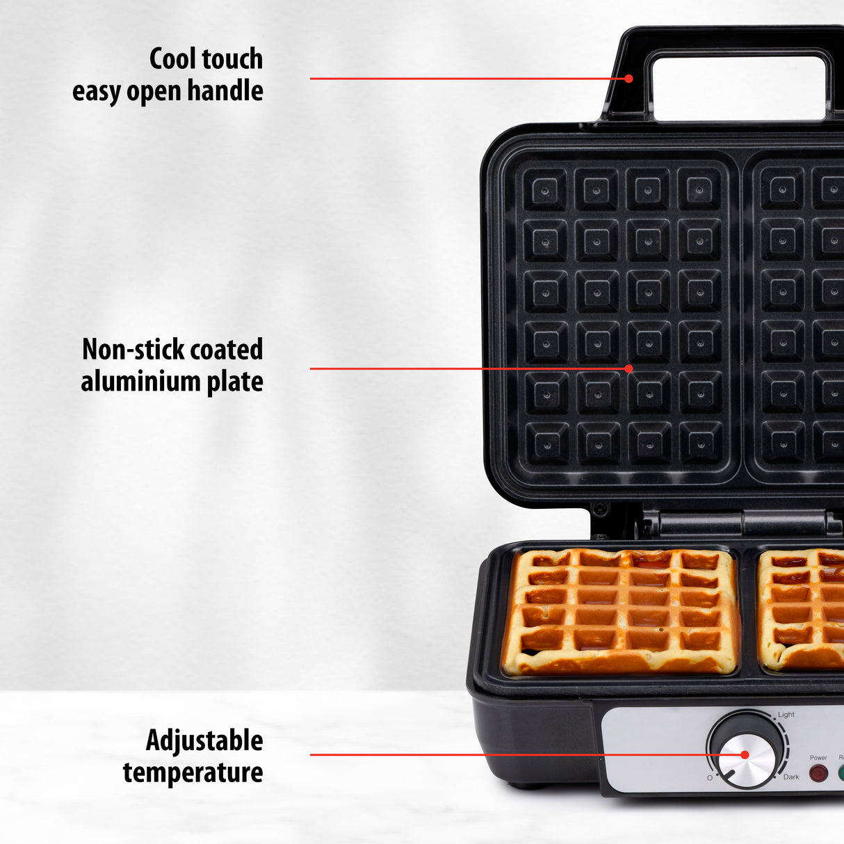 alpina Wafelijzer, 1000 W - maximondo