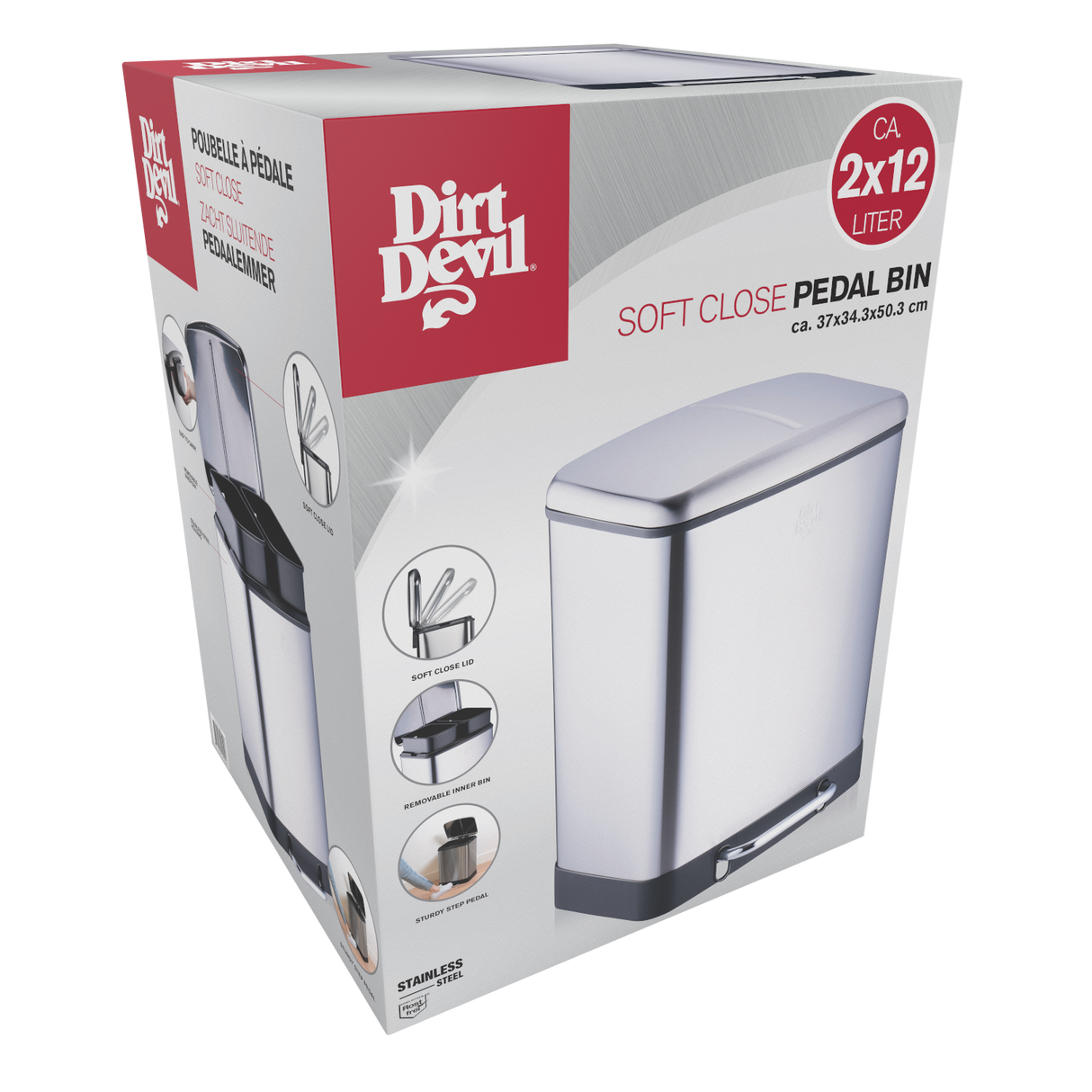 Dirt Devil Pedaalemmer 2x12L - maximondo