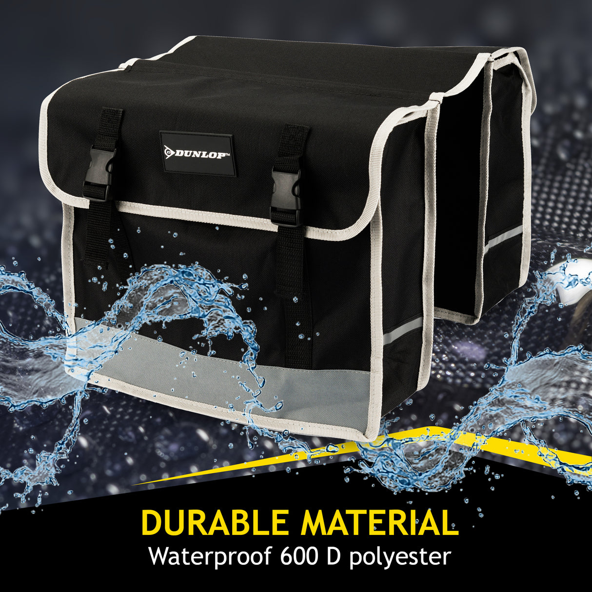 Dunlop Dubbele Fietstas 26L - 30 x 36 x 12 cm - maximondo