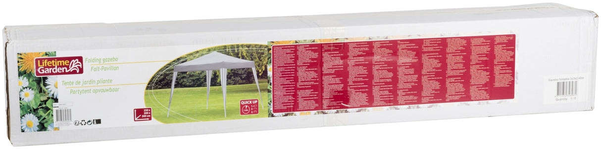 Gazebo foldable 3x3x2,45m - maximondo
