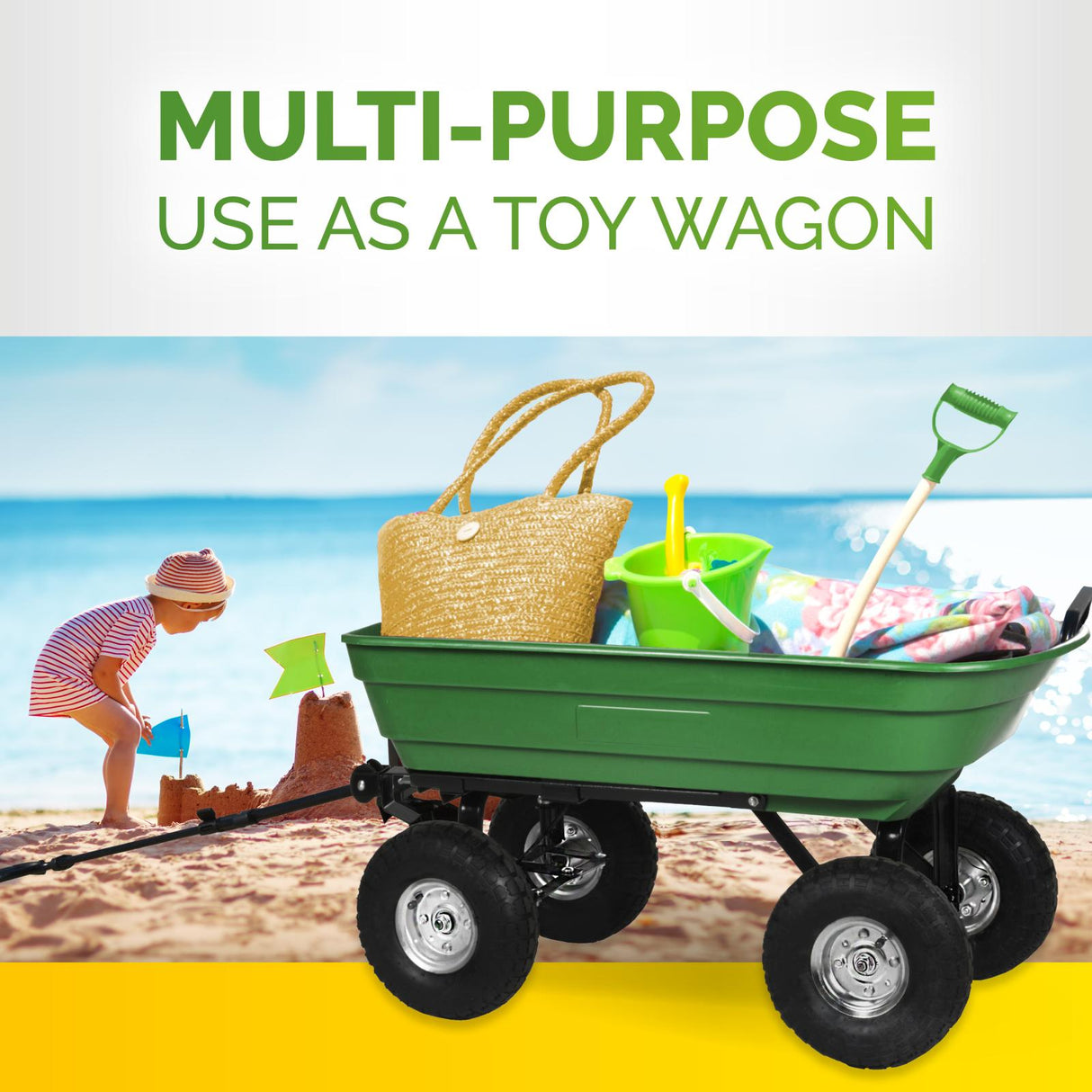 Garden Cart 95x50x108cm 75L - maximondo