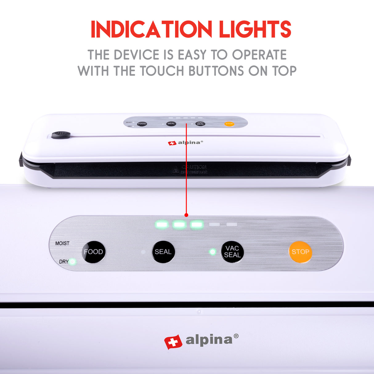 alpina Vacumeermachine Voedsel incl. Zakken - maximondo