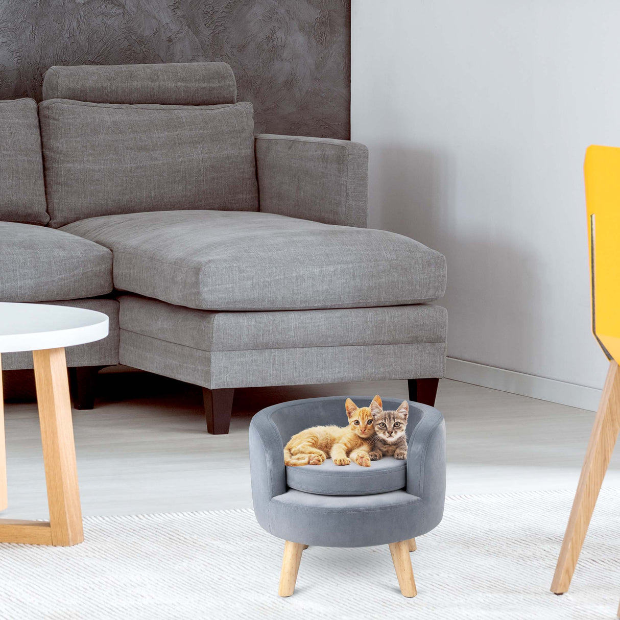 maxxpro Bed Huisdieren 80KG Zacht Grijs 40,5x36Cm - maximondo