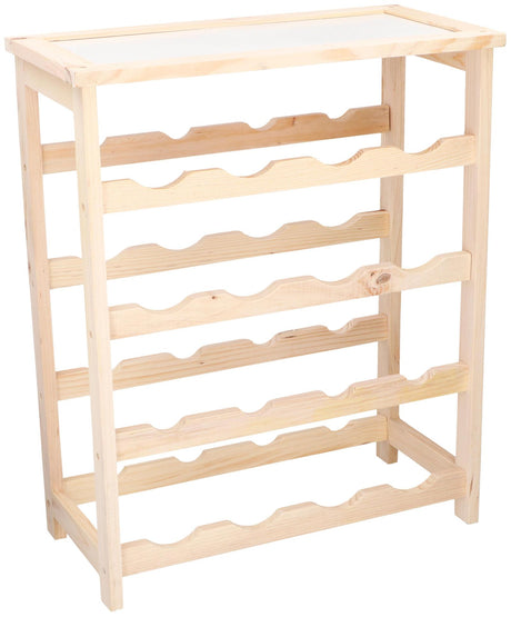 Wijnrek - 55 cm hoog - Hout - 16 flessen - maximondo