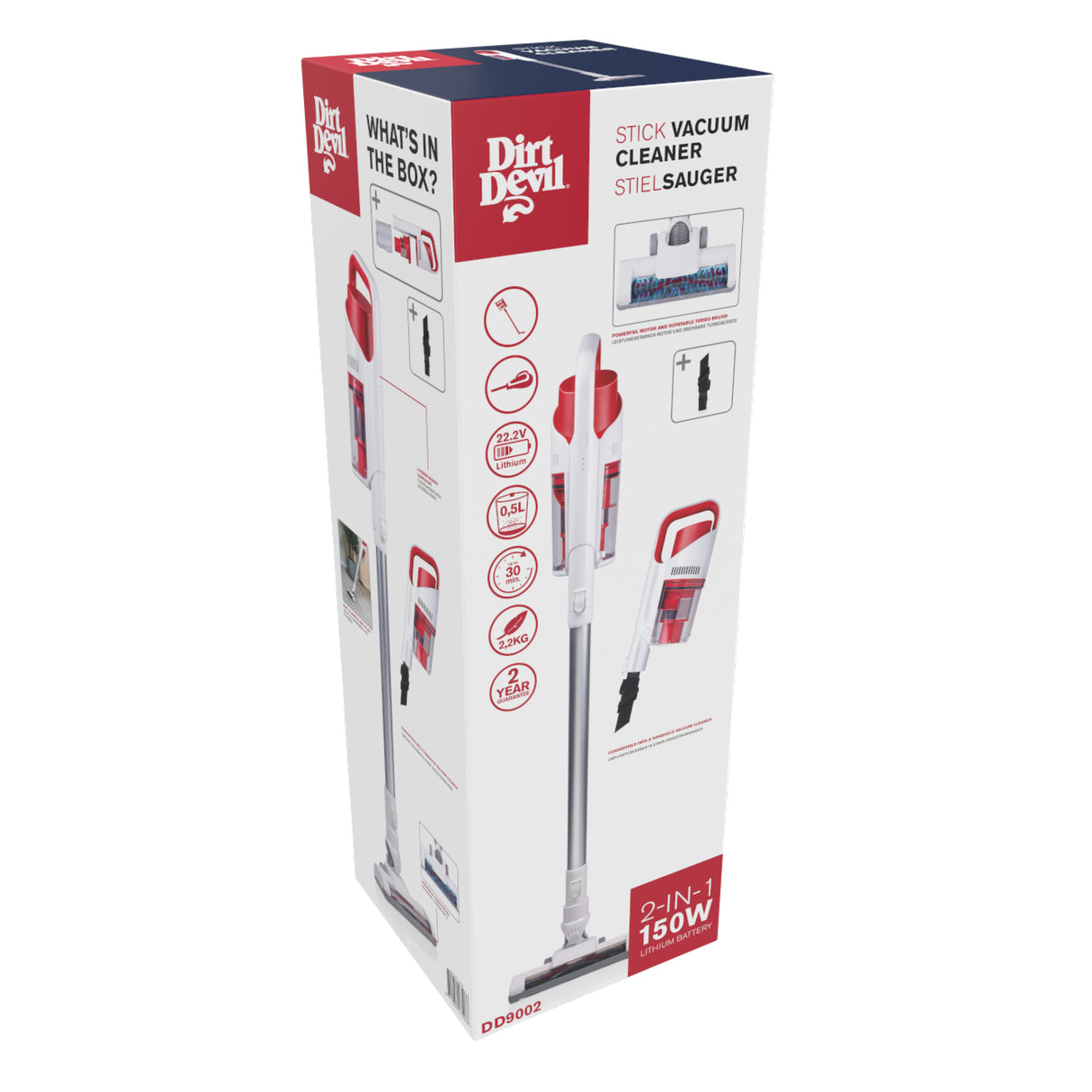 Dirt Devil 2in-1 Steelstofzuiger DD9002 - maximondo