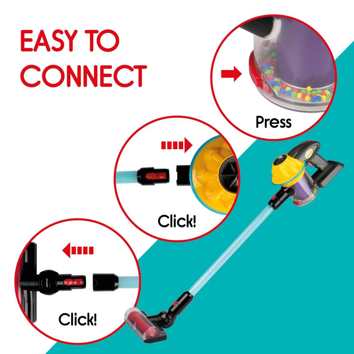 Eddy Toys Speelgoed Stofzuiger - maximondo