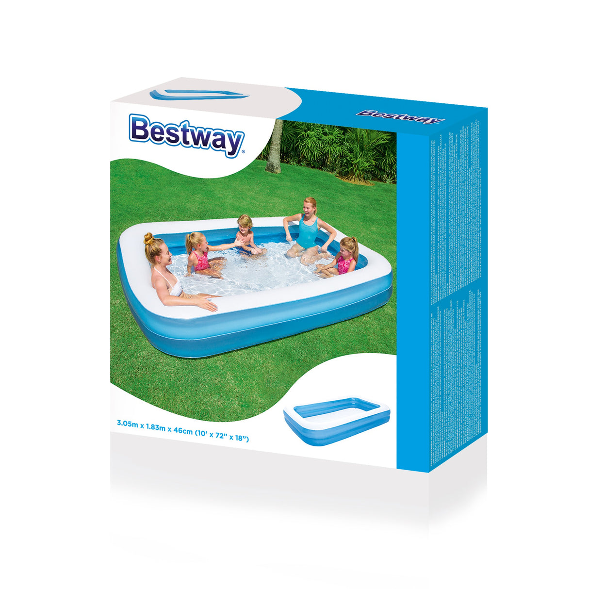 Bestway Opblaasbaar Familie Zwembad - maximondo