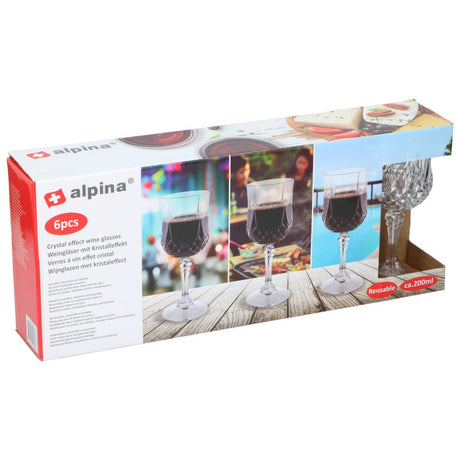 alpina Wijnglazen 6 Stuks 200ml - maximondo