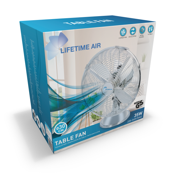 Fan table 30cm chrome CHR - maximondo