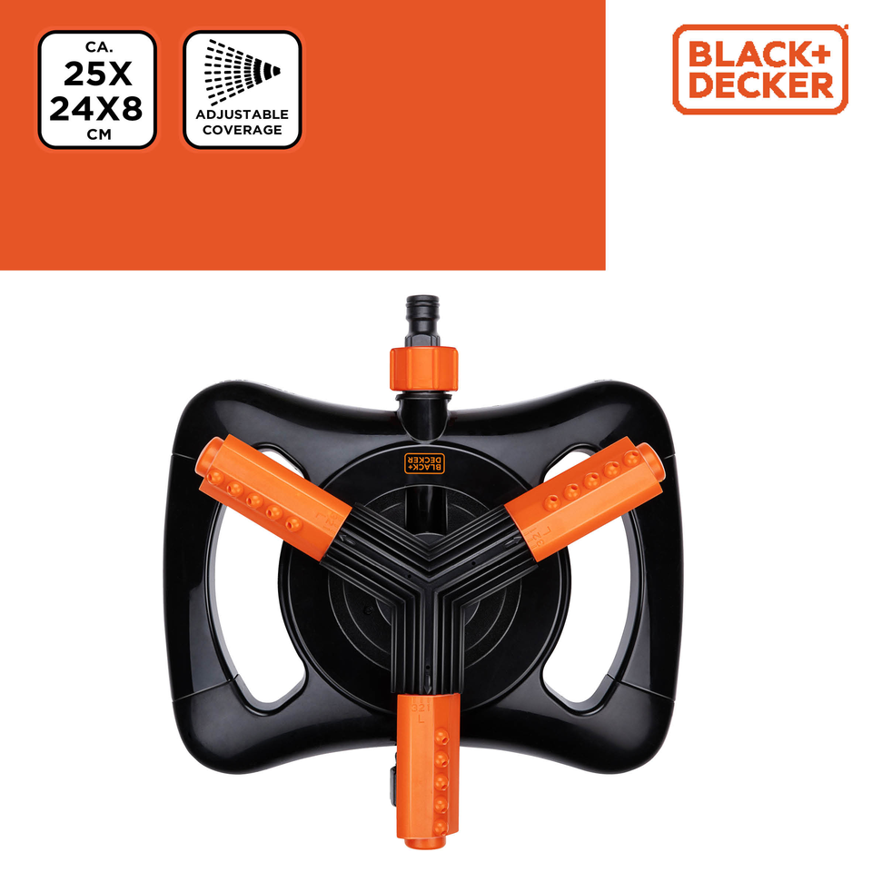 BLACK+DECKER Gazonsproeier 3 Armen - maximondo