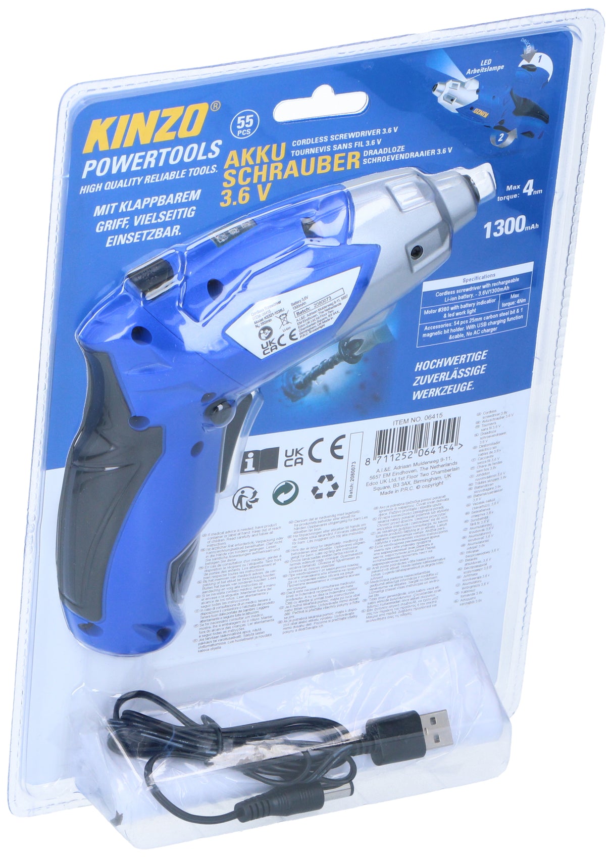 Kinzo Elektrische Schroevendraaier - maximondo