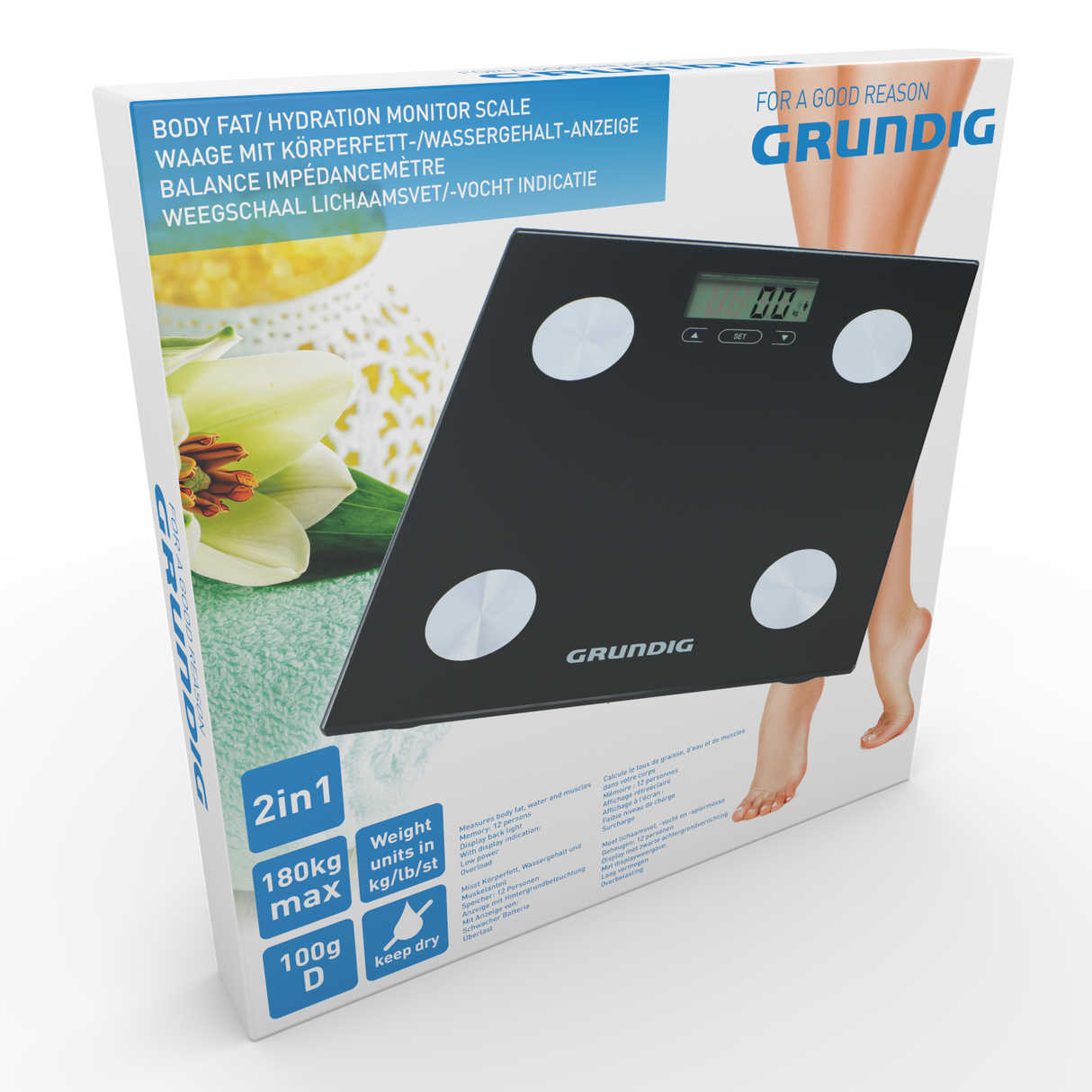 Grundig Weegschaal, 180 Kg - maximondo