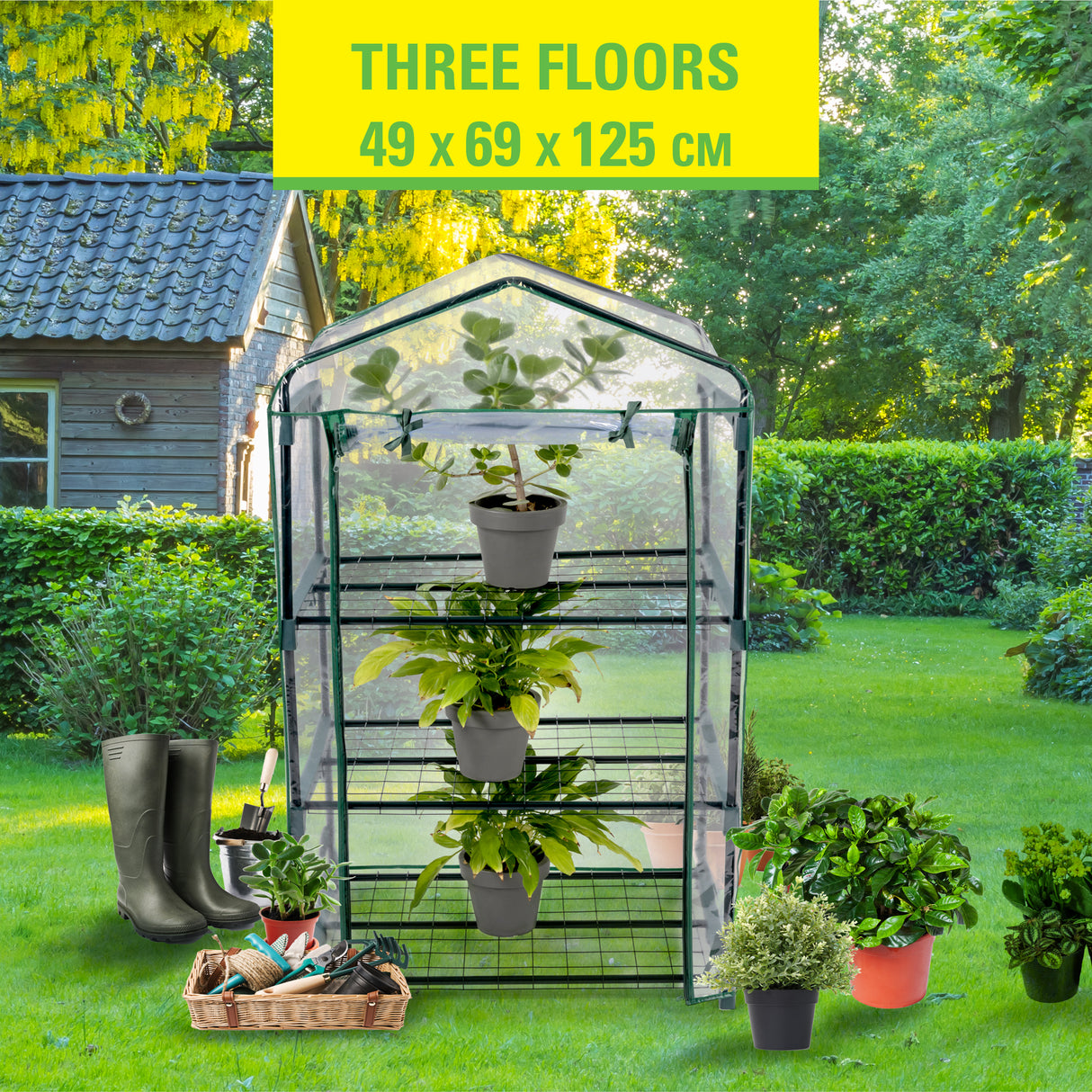 Kinzo Plastic broeikas 3 verdiepingen - maximondo