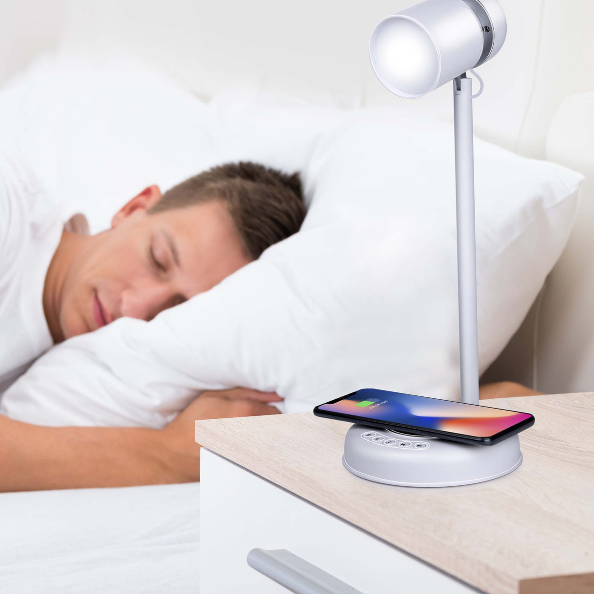 Lamp desk LED 3-in-1 Dim WHT - maximondo