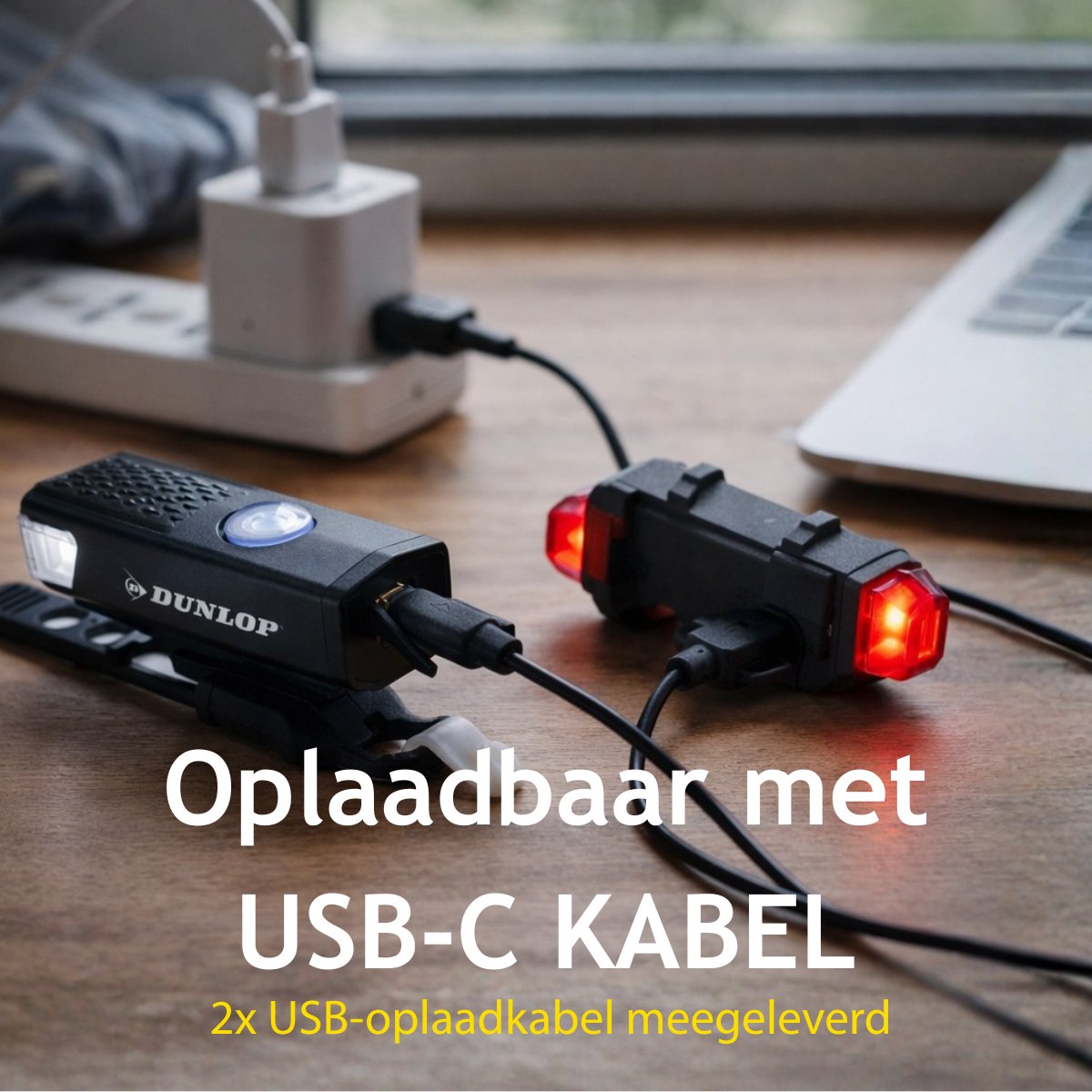 Dunlop Fietsverlichting Set 2 Stuks - maximondo