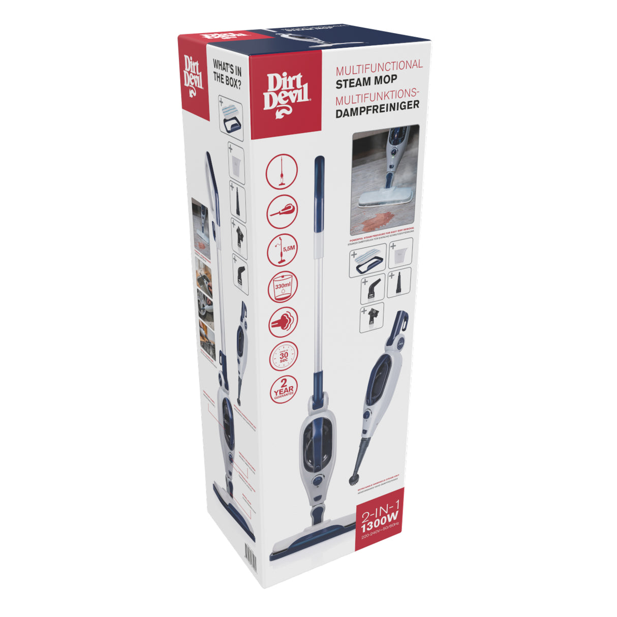 Dirt Devil DD7004 Stoomreiniger - 1300 W - maximondo