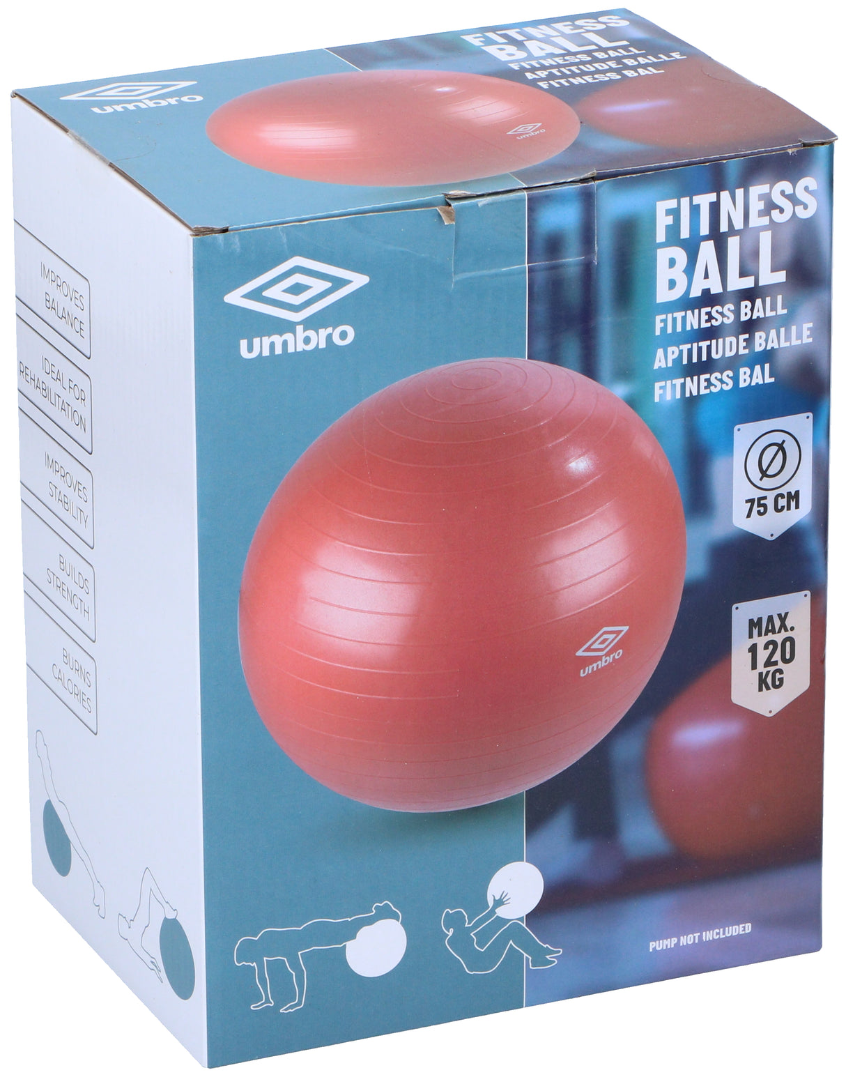 Umbro Rood Fitness Bal Ø75 CM - maximondo
