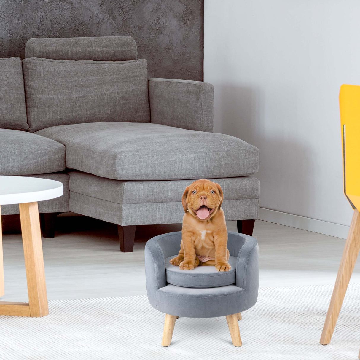 maxxpro Bed Huisdieren 80KG Zacht Grijs 40,5x36Cm - maximondo