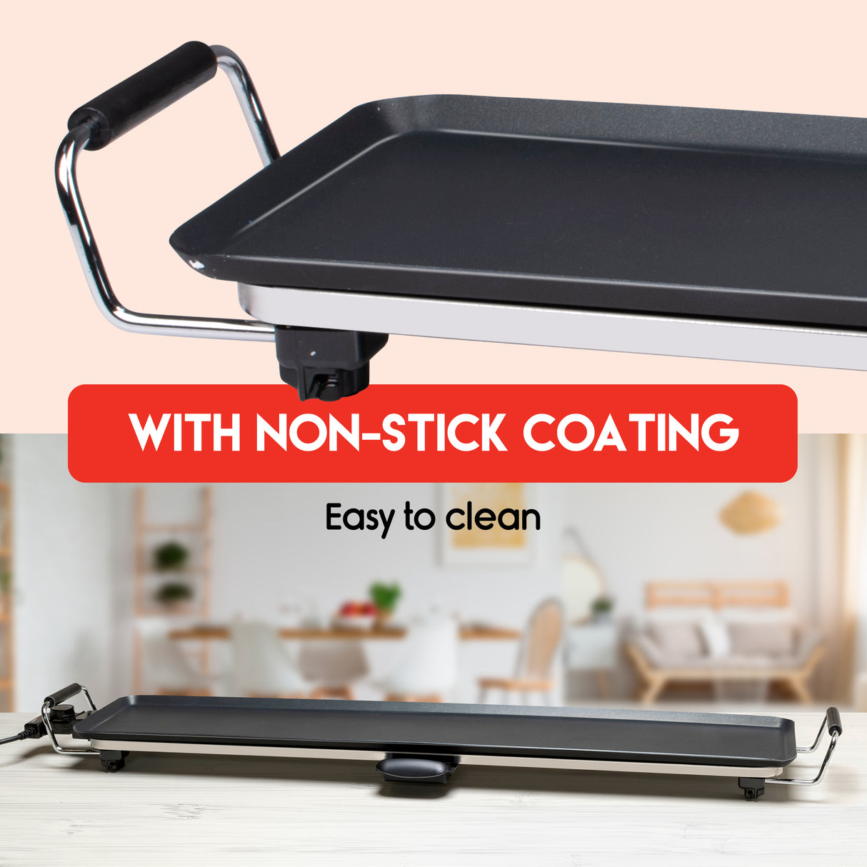 alpina Bakplaat Teppanyaki, Zwart - maximondo