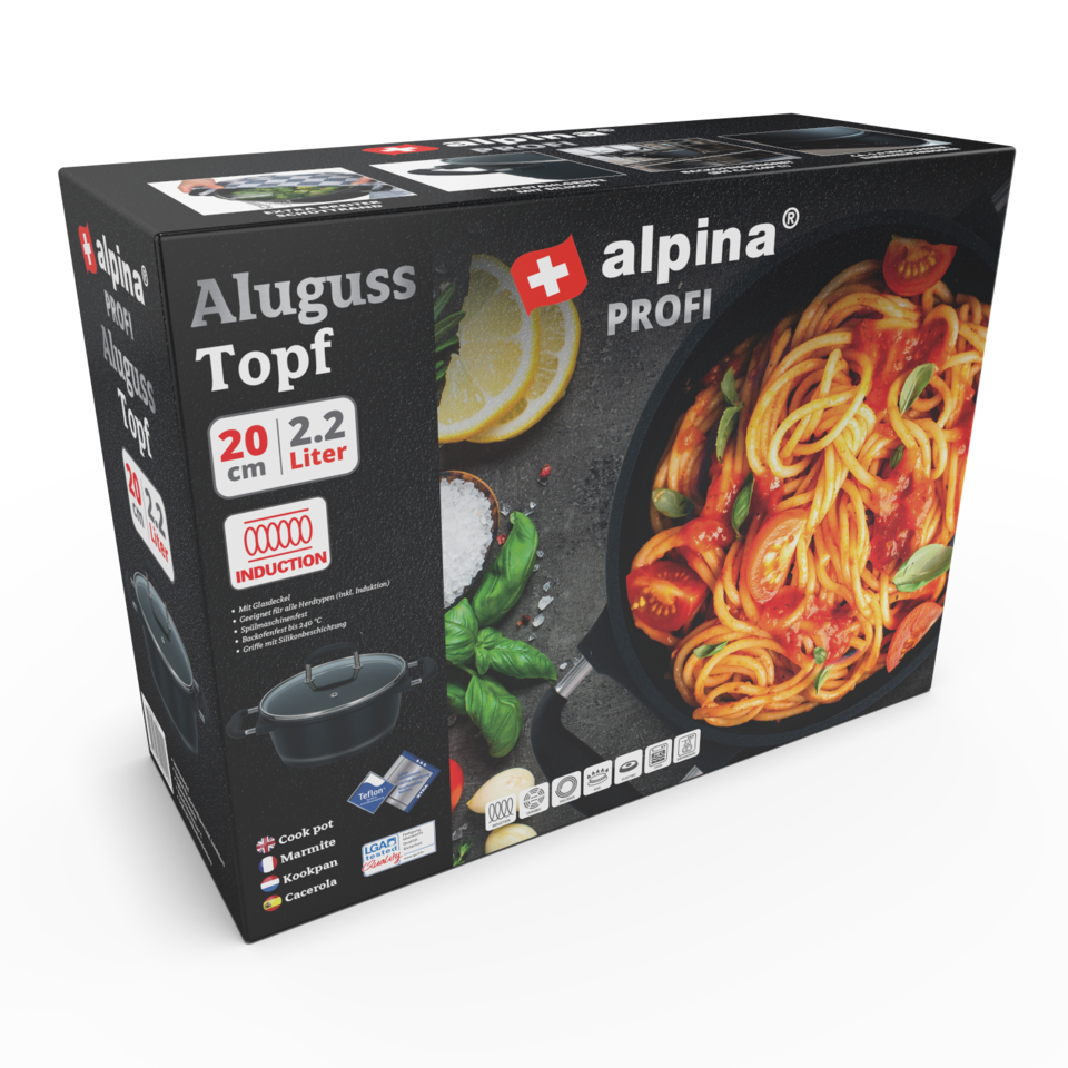 alpina Kookpan Ø20 Cm Zwart - maximondo