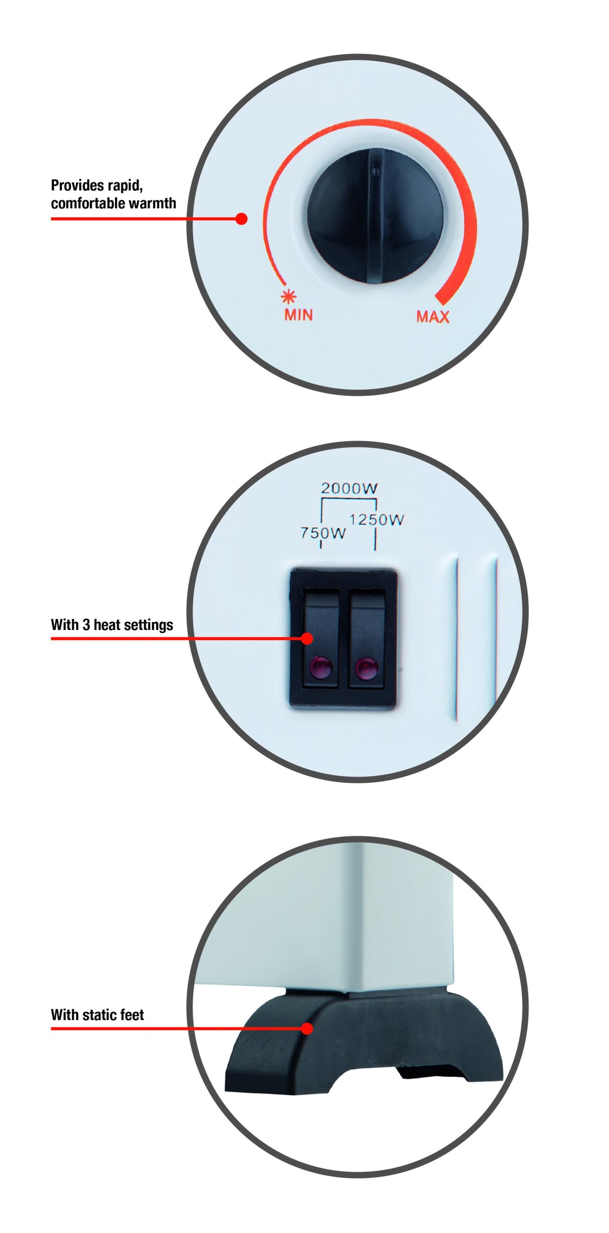 Elektrische Convector Kachel CHYO2 - maximondo