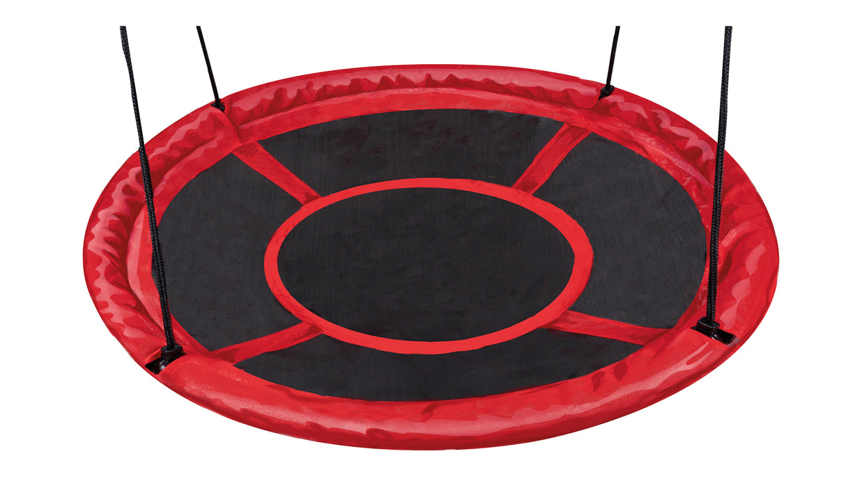Nestschommel Ø110cm - Zwart/Rood - maximondo