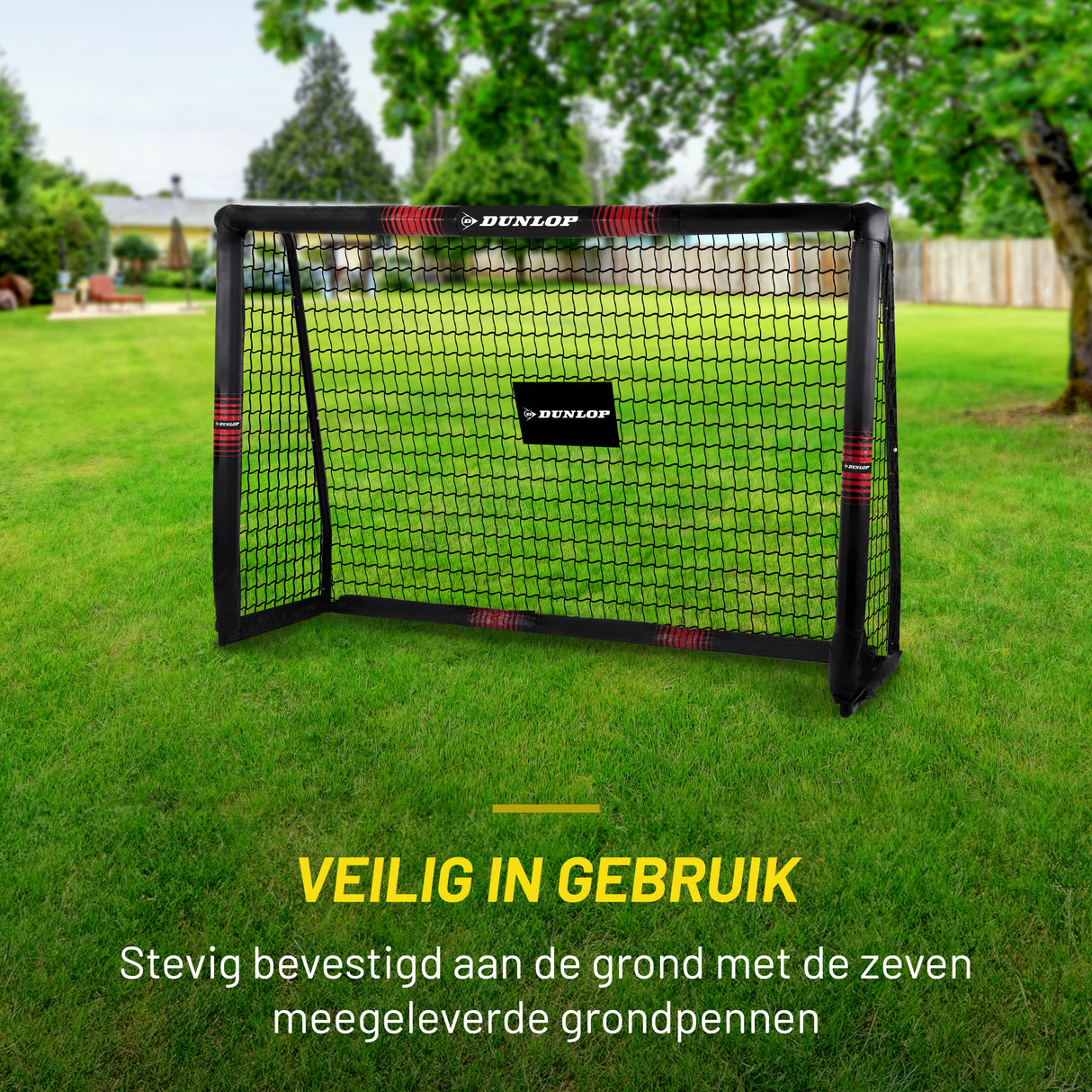 Dunlop Voetbaldoel 180 x 120 x 60cm - maximondo