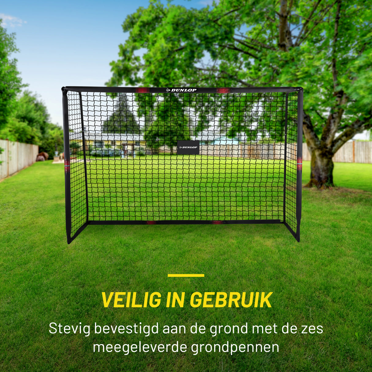 Dunlop Voetbaldoel 240x160x85 cm - maximondo